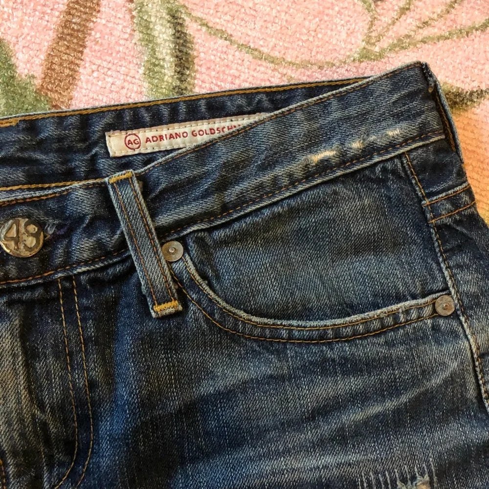 Y2K 90’s AG Mid-box skirt denim jean mini skirt